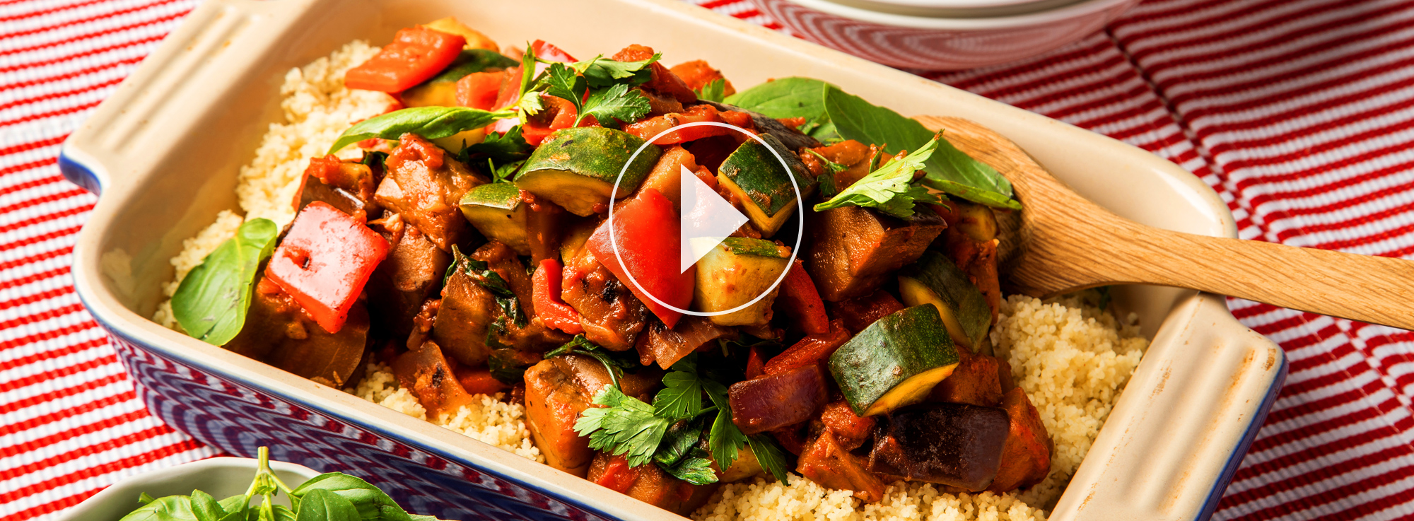 Quick ratatouille with couscous